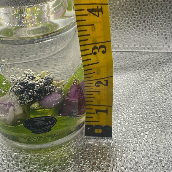 Floral Dreamlight Candle Holder Made In Germany Purple and Green - Picture 8 of 8